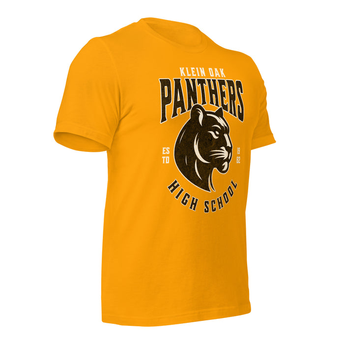 Klein Oak High School Panthers Premium Gold Unisex T-shirt 208b