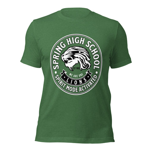 Spring High School Lions Heather Green Premium Unisex T-shirt 215