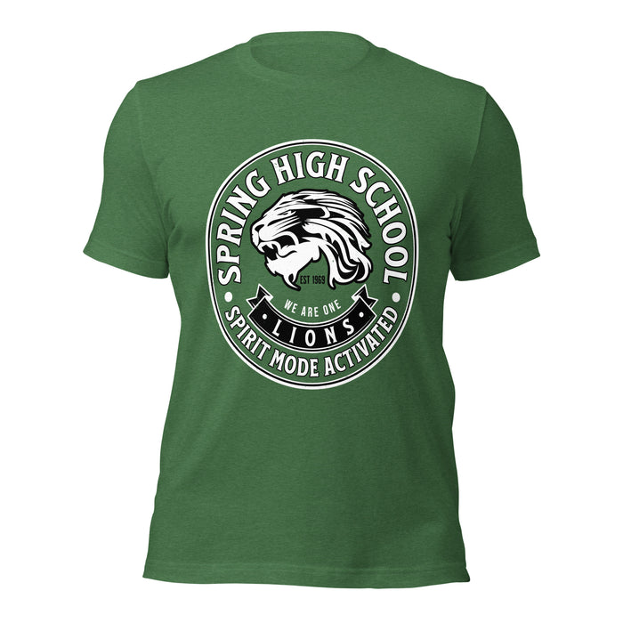 Spring High School Lions Heather Green Premium Unisex T-shirt 215