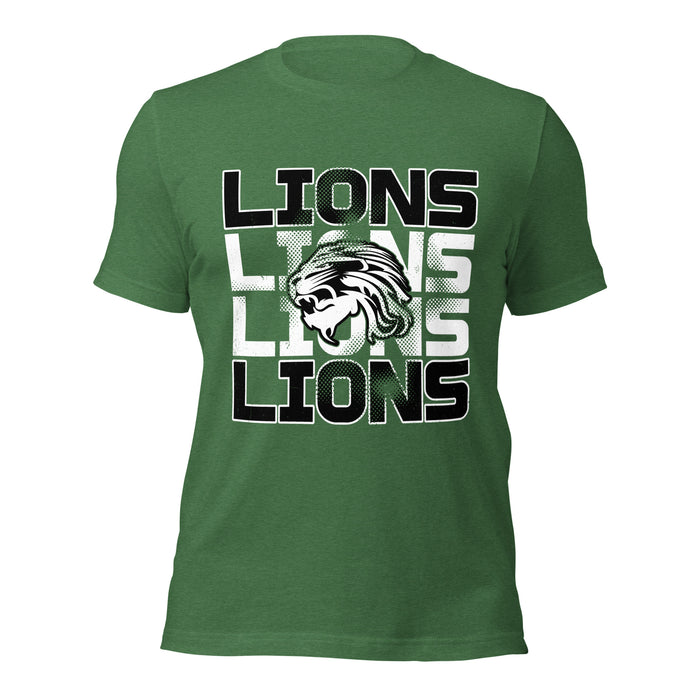 Spring High School Lions Heather Green Premium Unisex T-shirt 233