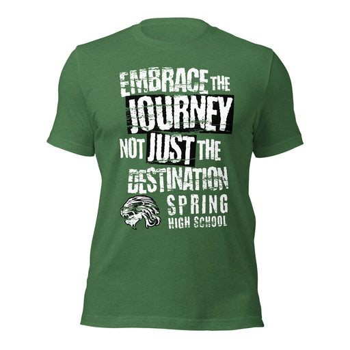 Spring High School Lions Heather Green Premium Unisex T-shirt 232
