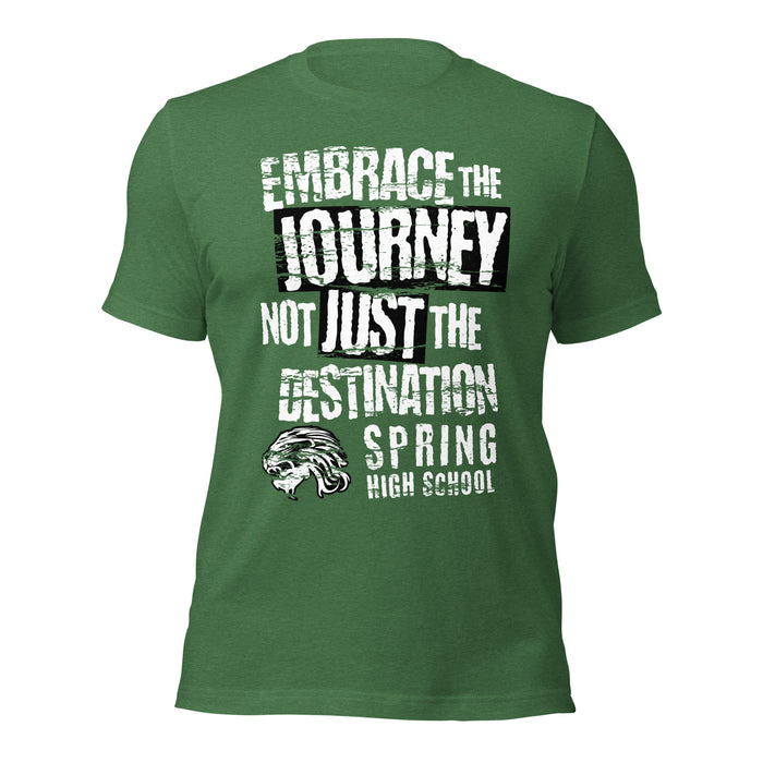 Spring High School Lions Heather Green Premium Unisex T-shirt 232