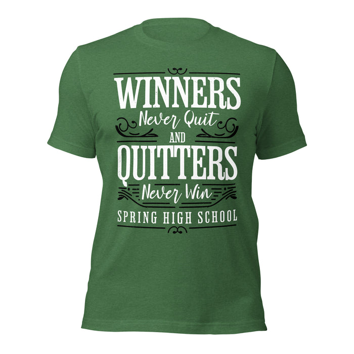 Spring High School Lions Heather Green Premium Unisex T-shirt 237