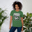 Woman wearing Spring High School Lions Heather Green Premium Unisex T-shirt 001