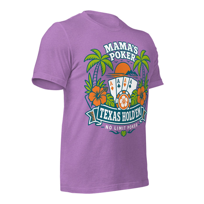 Right profile view of Mama's Poker Premium Unisex T-shirt 228