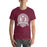 Man wearing a Cinco Ranch High School Cougars Premium Maroon Unisex T-shirt 208