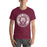 Man wearing a Cinco Ranch High School Cougars Premium Maroon Unisex T-shirt 211