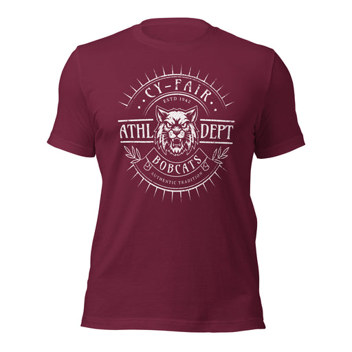 Cy-Fair High School Bobcats Maroon Premium T-shirt 201