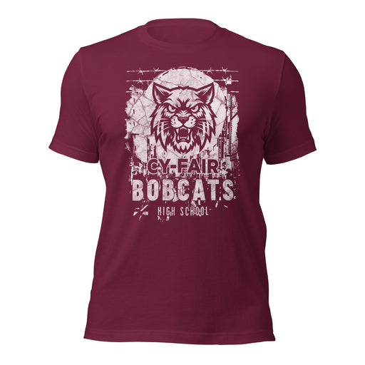 Cy-Fair High School Bobcats Maroon Premium T-shirt 202