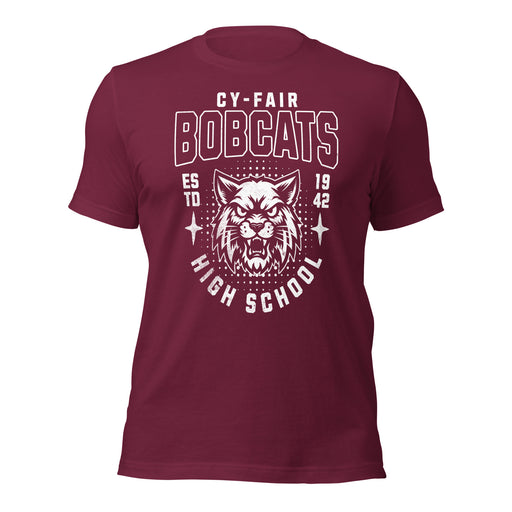 Cy-Fair High School Bobcats Maroon Premium T-shirt 204