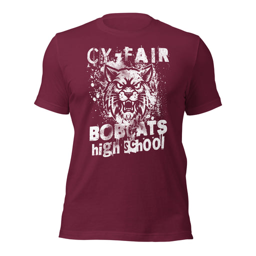 Cy-Fair High School Bobcats Maroon Premium T-shirt 205