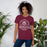 Woman wearing Cy-Fair High School Bobcats Maroon Premium T-shirt 206