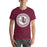 Student wearing Lewisville High School Farmers Maroon Premium Unisex T-shirt 216