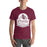 Man wearing Lewisville High School Farmers Maroon Premium Unisex T-shirt 219