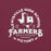Close-up view of Lewisville High School Farmers Maroon Premium Unisex T-shirt 206