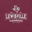 Close-up view of Lewisville High School Farmers Maroon Premium Unisex T-shirt 202