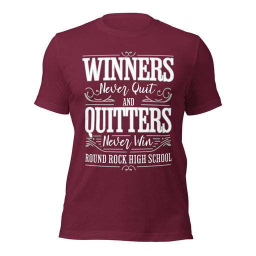 Round Rock High School Dragons Maroon Premium Unisex T-shirt 237