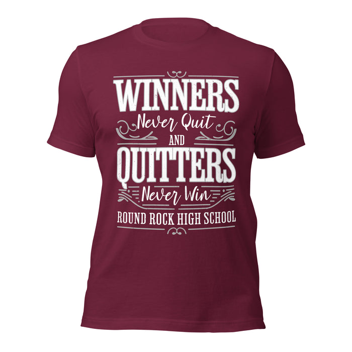 Round Rock High School Dragons Maroon Premium Unisex T-shirt 237