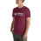 Man wearing Lewisville High School Farmers Maroon Premium Unisex T-shirt 200