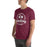 Man wearing Lewisville High School Farmers Maroon Premium Unisex T-shirt 206