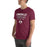 Man wearing Lewisville High School Farmers Maroon Premium Unisex T-shirt 003