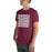 Man wearing Round Rock High School Dragons Maroon Premium Unisex T-shirt 235
