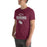 Man wearing Round Rock High School Dragons Maroon Premium Unisex T-shirt 040