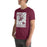 Man wearing Round Rock High School Dragons Maroon Premium Unisex T-shirt 226