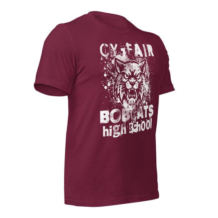 Cy-Fair High School Bobcats Maroon Premium T-shirt 205b