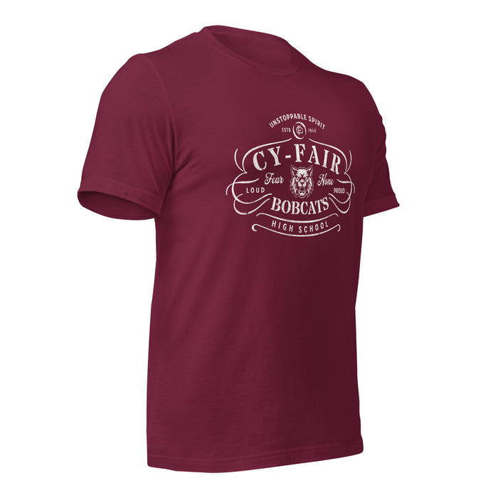 Cy-Fair High School Bobcats Maroon Premium T-shirt 221b