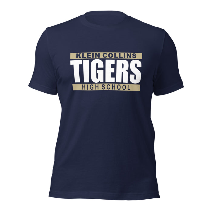 Klein Collins High School Tigers Premium Navy T-shirt 98