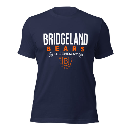 Bridgeland High School Bears Premium Navy Unisex T-shirt 03