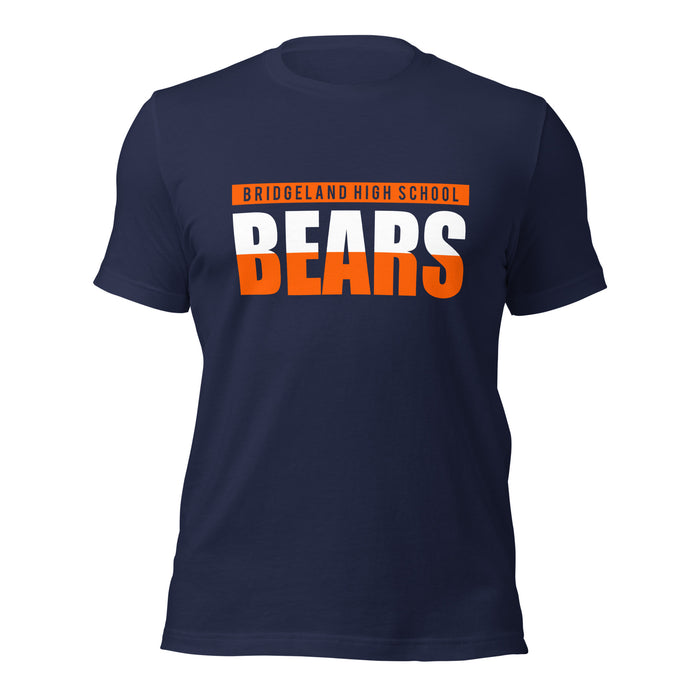 Bridgeland High School Bears Premium Navy Unisex T-shirt 25