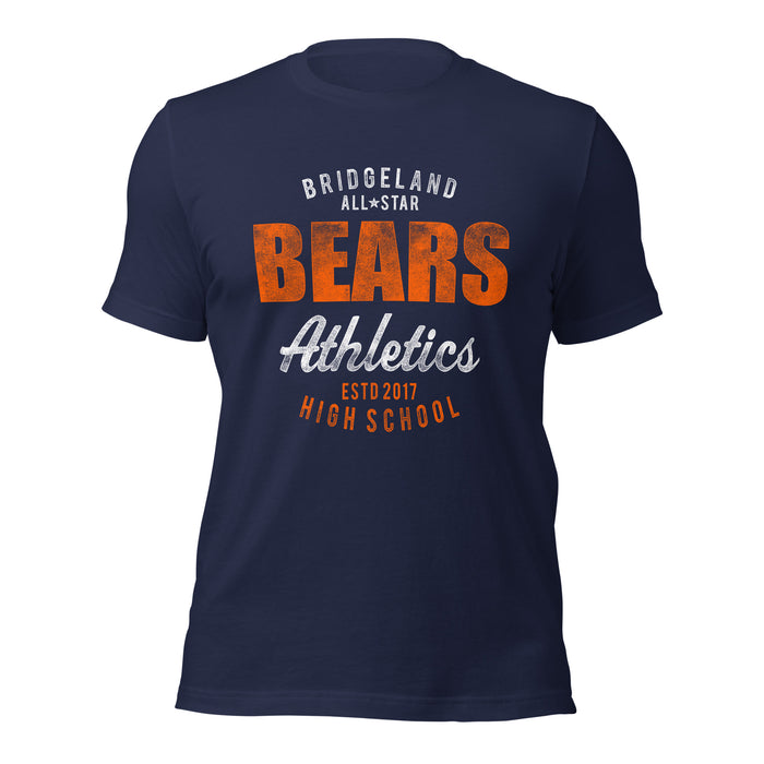 Bridgeland High School Bears Premium Navy Unisex T-shirt 34