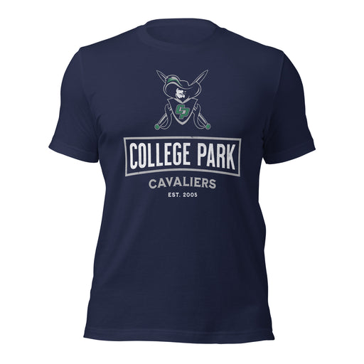 College Park High School Cavaliers Premium Navy Unisex T-shirt 204