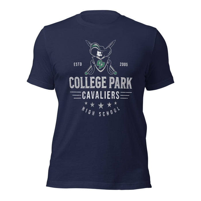 College Park High School Cavaliers Premium Navy Unisex T-shirt 206