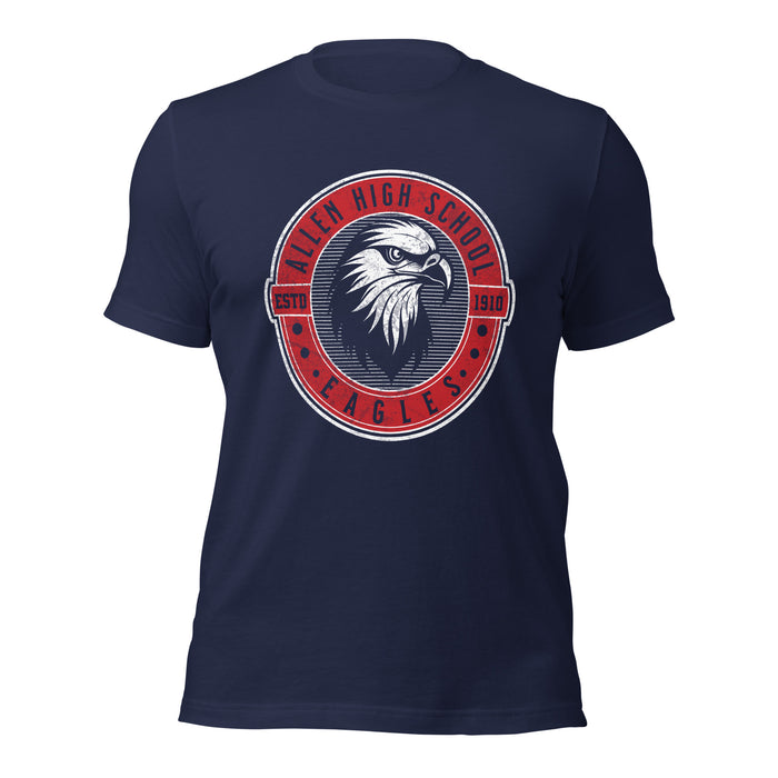 Allen High School Eagles Premium Navy Blue Unisex T-shirt 207