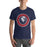 Man wearing a Allen High School Eagles Premium Navy Blue Unisex T-shirt 207