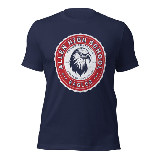 Allen High School Eagles Premium Navy Blue Unisex T-shirt 209