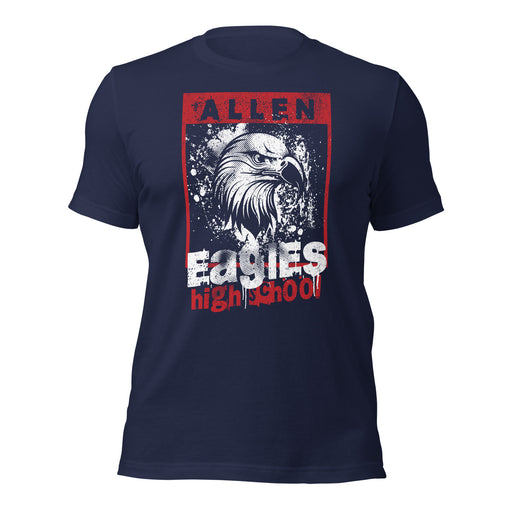 Allen High School Eagles Premium Navy Blue Unisex T-shirt 210