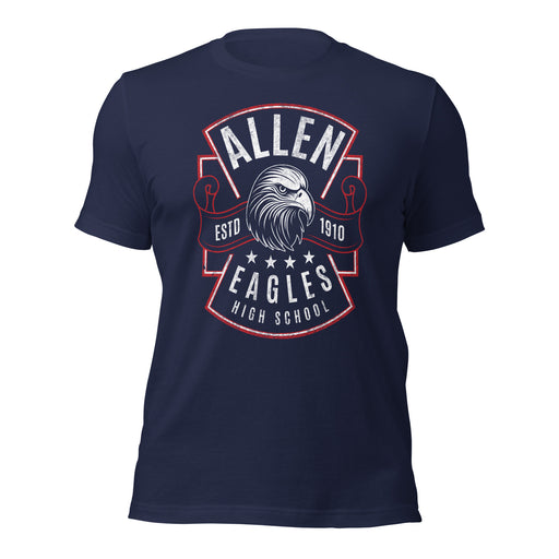 Allen High School Eagles Premium Navy Blue Unisex T-shirt 211