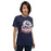 Woman wearing a Allen High School Eagles Premium Navy Blue Unisex T-shirt 215