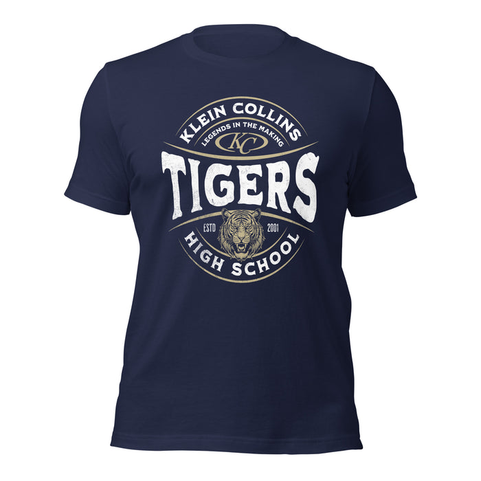 Klein Collins High School Tigers Premium Navy T-shirt 201