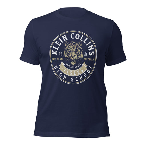 Klein Collins High School Tigers Premium Navy T-shirt 203