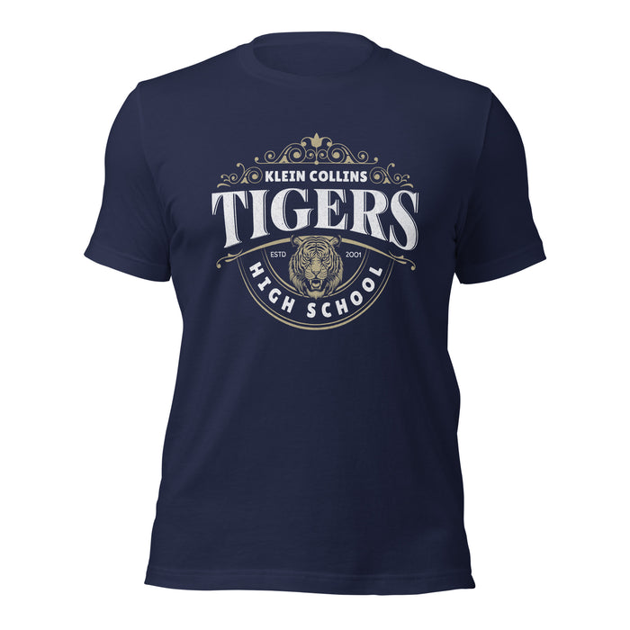 Klein Collins High School Tigers Premium Navy T-shirt 206