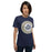 Woman wearing a Klein Collins High School Tigers Premium Navy T-shirt 209