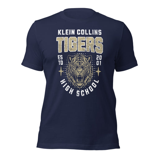 Klein Collins High School Tigers Premium Navy T-shirt 213