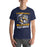 Man wearing Cypress Ranch High School Mustangs Navy Premium Unisex T-shirt 206