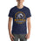 Man wearing Cypress Ranch High School Mustangs Navy Premium Unisex T-shirt 207