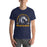 Man wearing Cypress Ranch High School Mustangs Navy Premium Unisex T-shirt 209